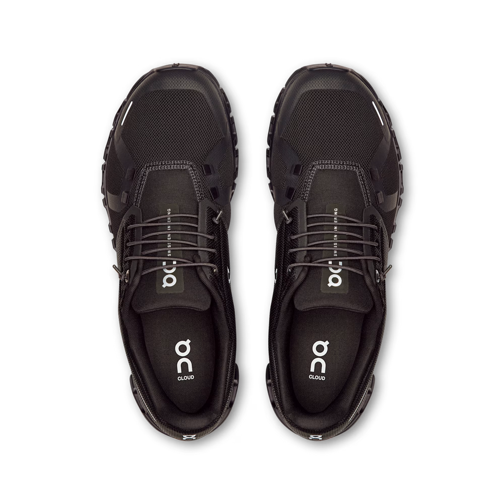 On Cloud 6 Black Black - vue de dessus