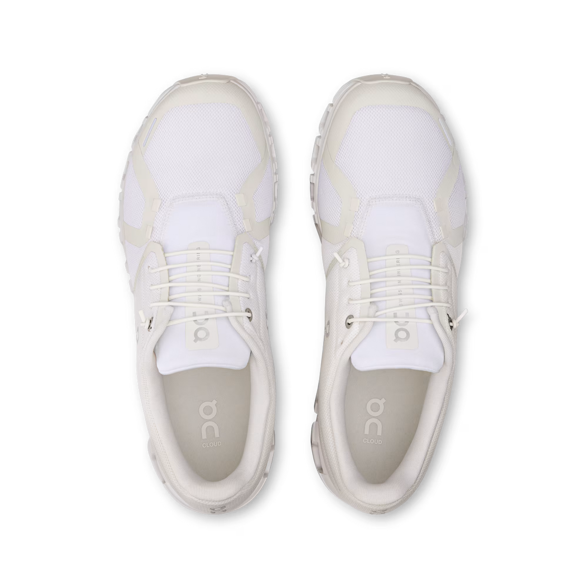 On Cloud 6 White White - vue de dessus