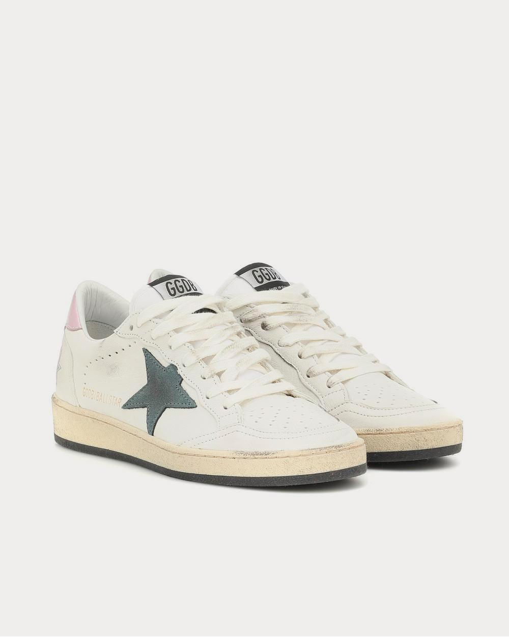 Golden Goose Ball Star Blanc étoile verte