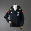 Nike Brésil CBF veste coupe-vent noir - face