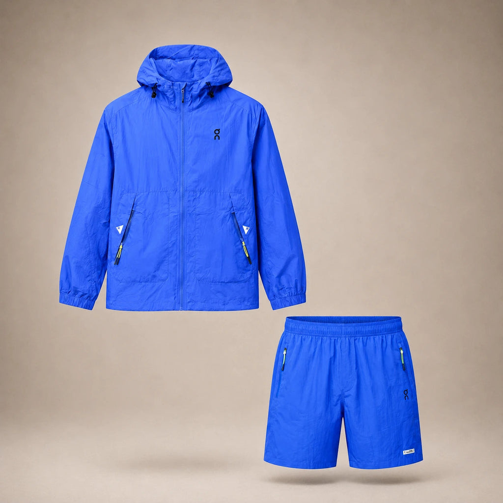 On — Ensemble veste + short — Bleu