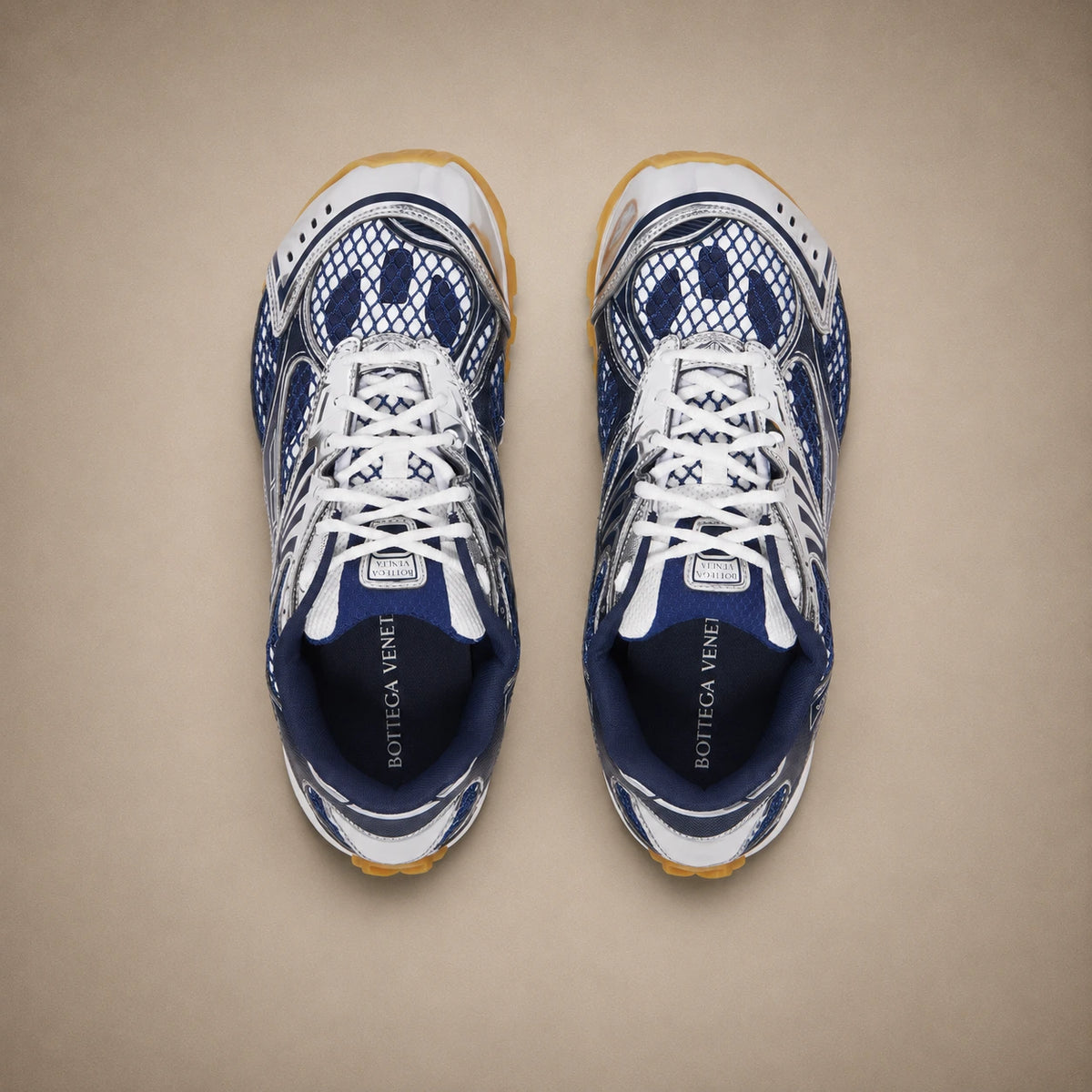 Bottega Veneta Orbit — Bleu / Argent