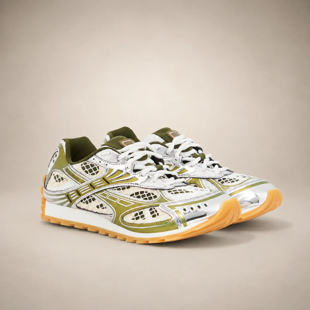 Bottega Veneta Orbit — Vert / Argent
