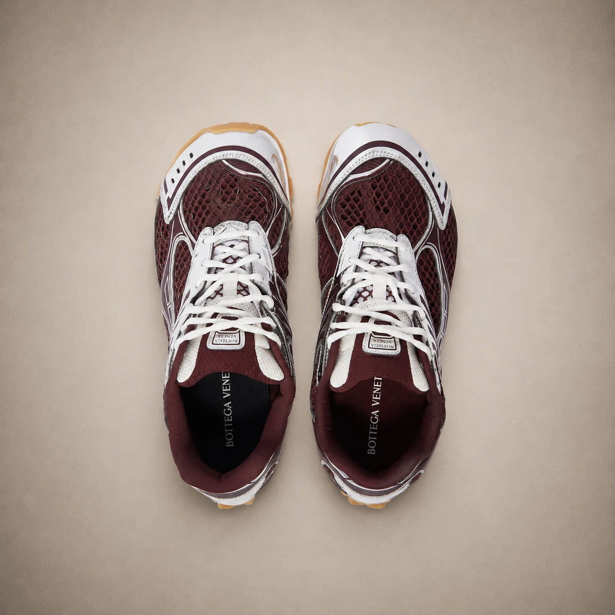 Bottega Veneta Orbit — Rouge / Argent