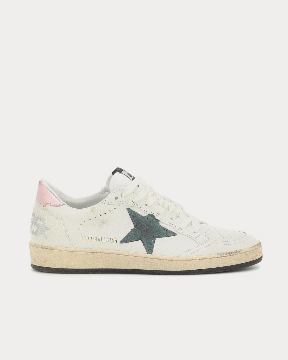 Golden Goose Ball Star Blanc étoile verte