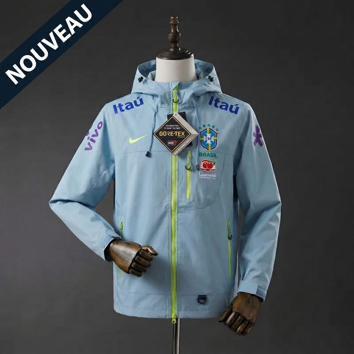 Nike Brésil CBF veste GORE-TEX bleu ciel - face