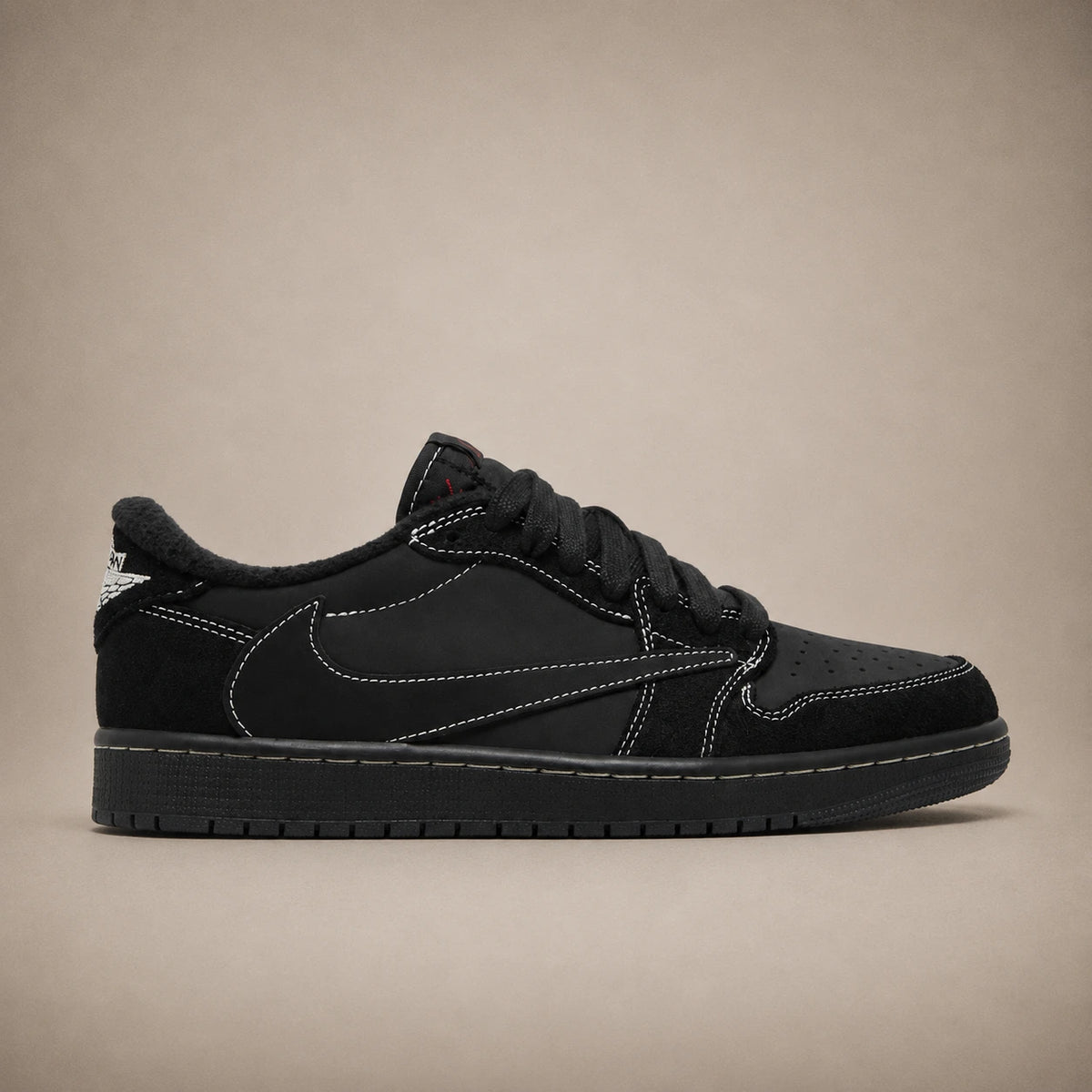 Nike Air Jordan 1 Low OG × Travis Scott — Black Phantom