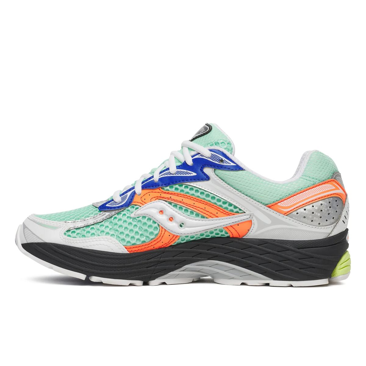 Saucony ProGrid Omni 9 — Menthe / Orange / Bleu