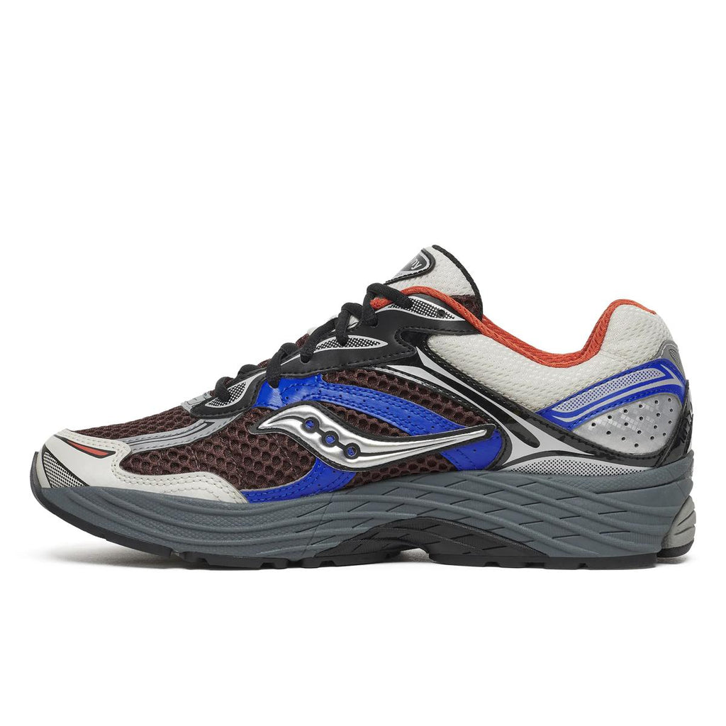 Saucony ProGrid Omni 9 — Marron / Bleu / Rouge