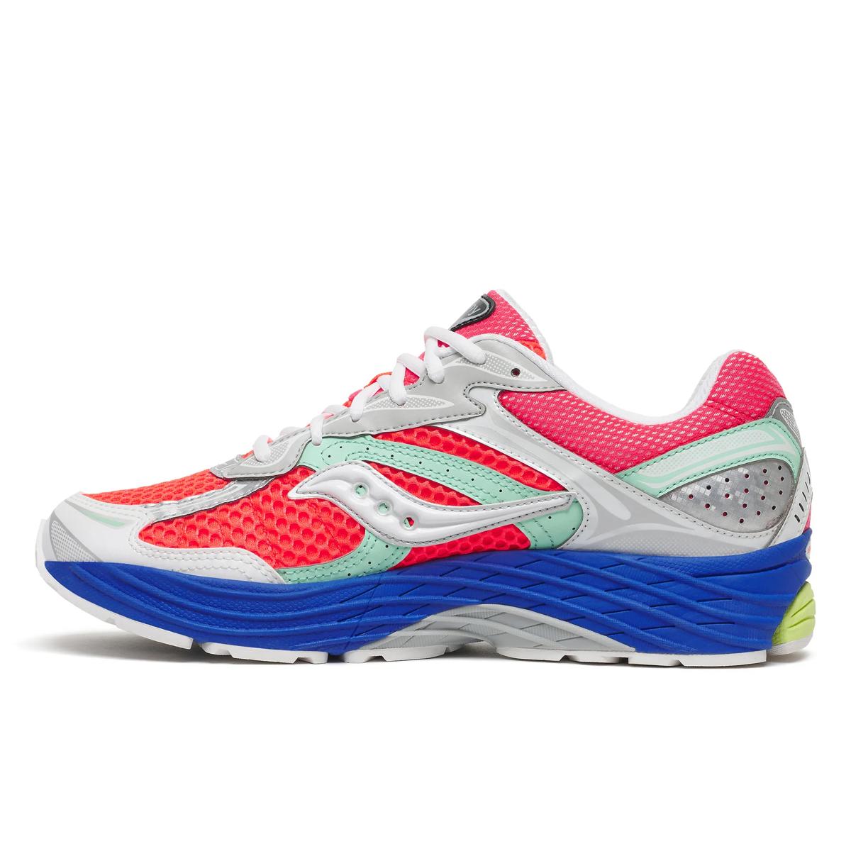 Saucony ProGrid Omni 9 — Rose fluo / Bleu