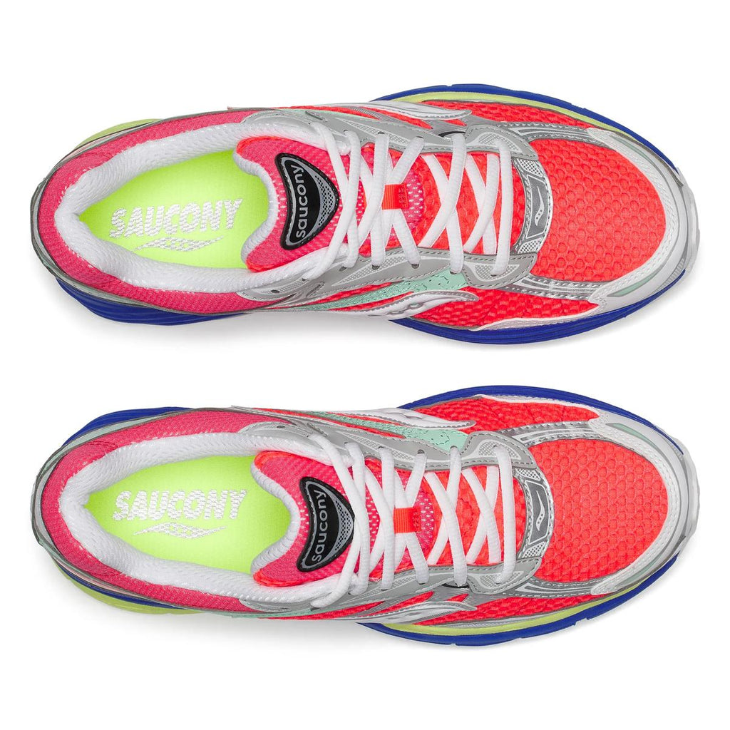 Saucony ProGrid Omni 9 — Rose fluo / Bleu