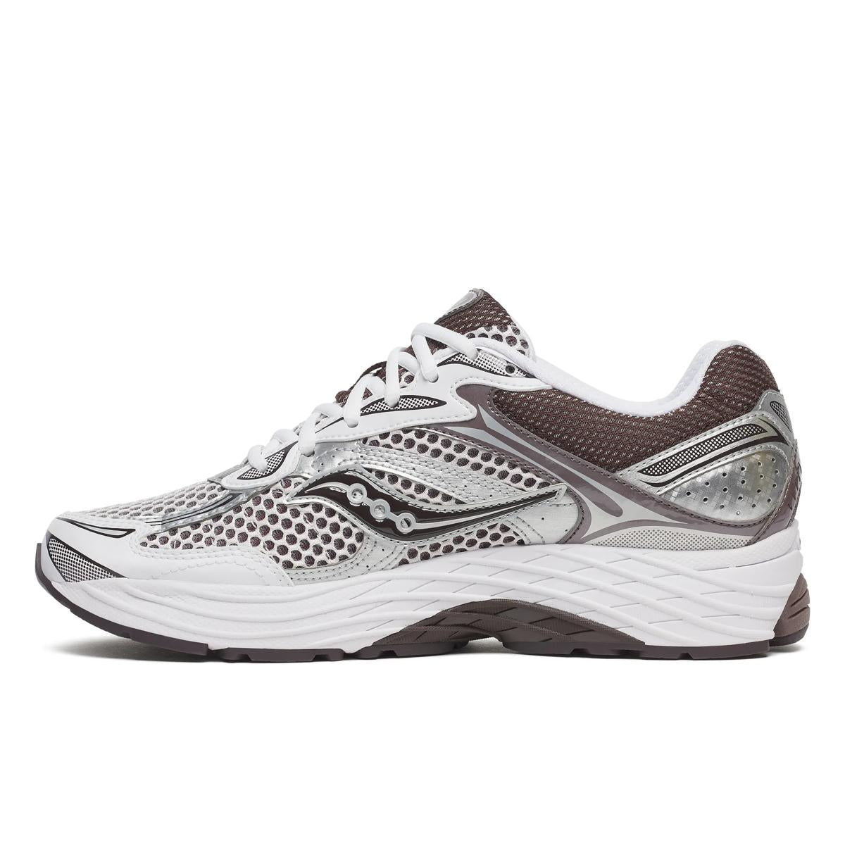 Saucony ProGrid Omni 9 — Argent / Marron