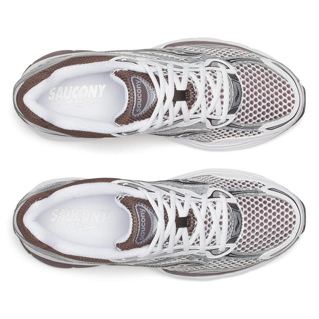 Saucony ProGrid Omni 9 — Argent / Marron