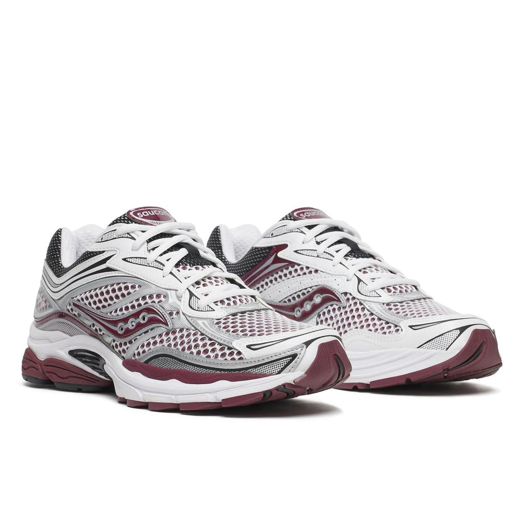 Saucony ProGrid Omni 9 — Blanc / Bordeaux