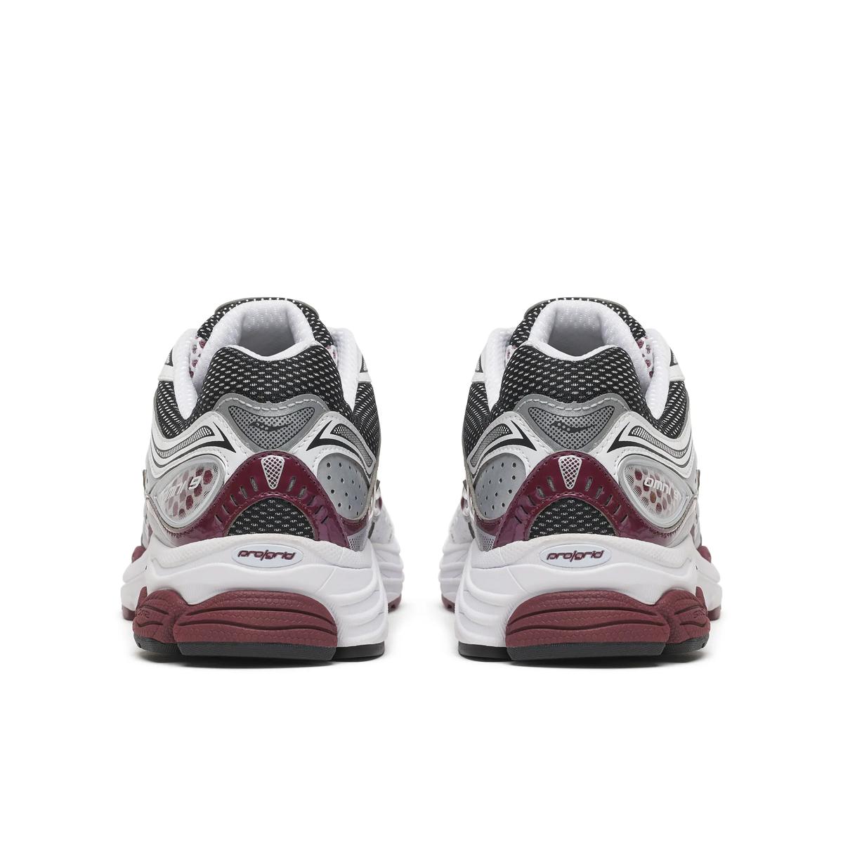 Saucony ProGrid Omni 9 — Blanc / Bordeaux