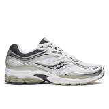 Saucony ProGrid Omni 9 — Blanc / Argent / Noir