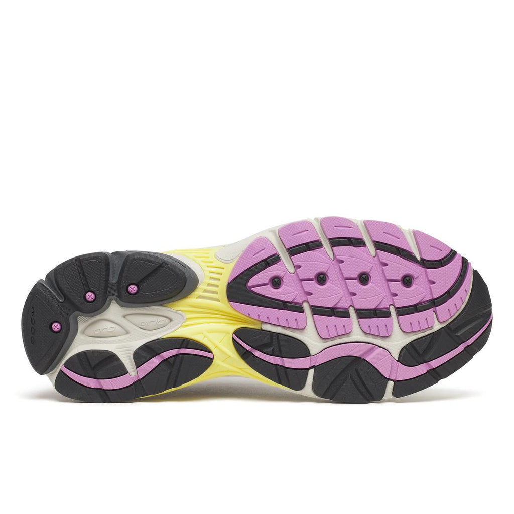 Saucony ProGrid Omni 9 — Gris / Lilas / Jaune