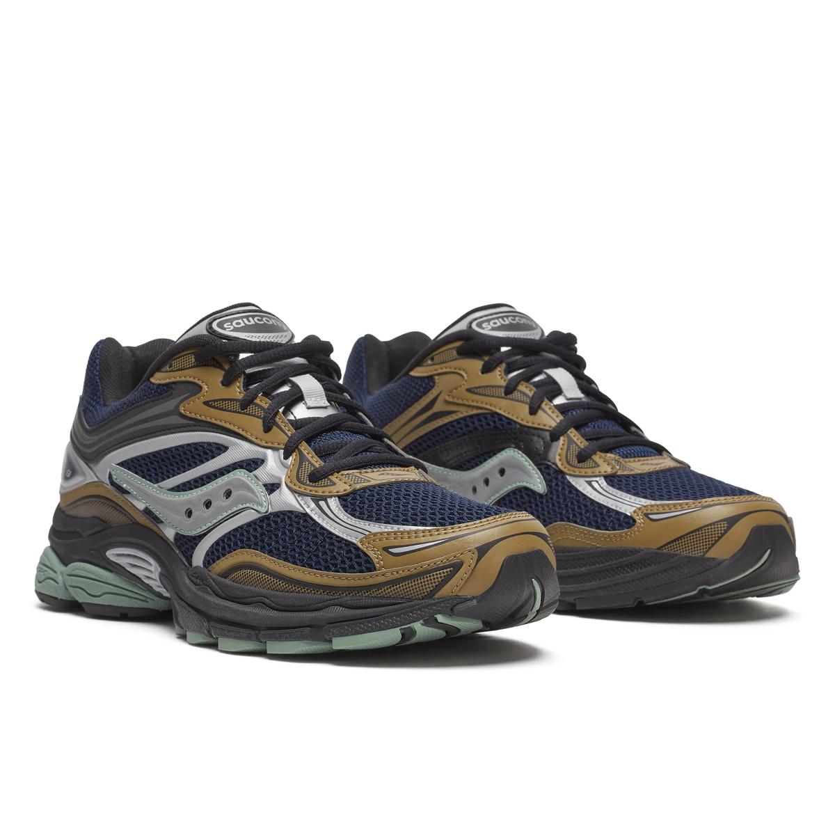 Saucony ProGrid Omni 9 — Marine / Marron / Vert