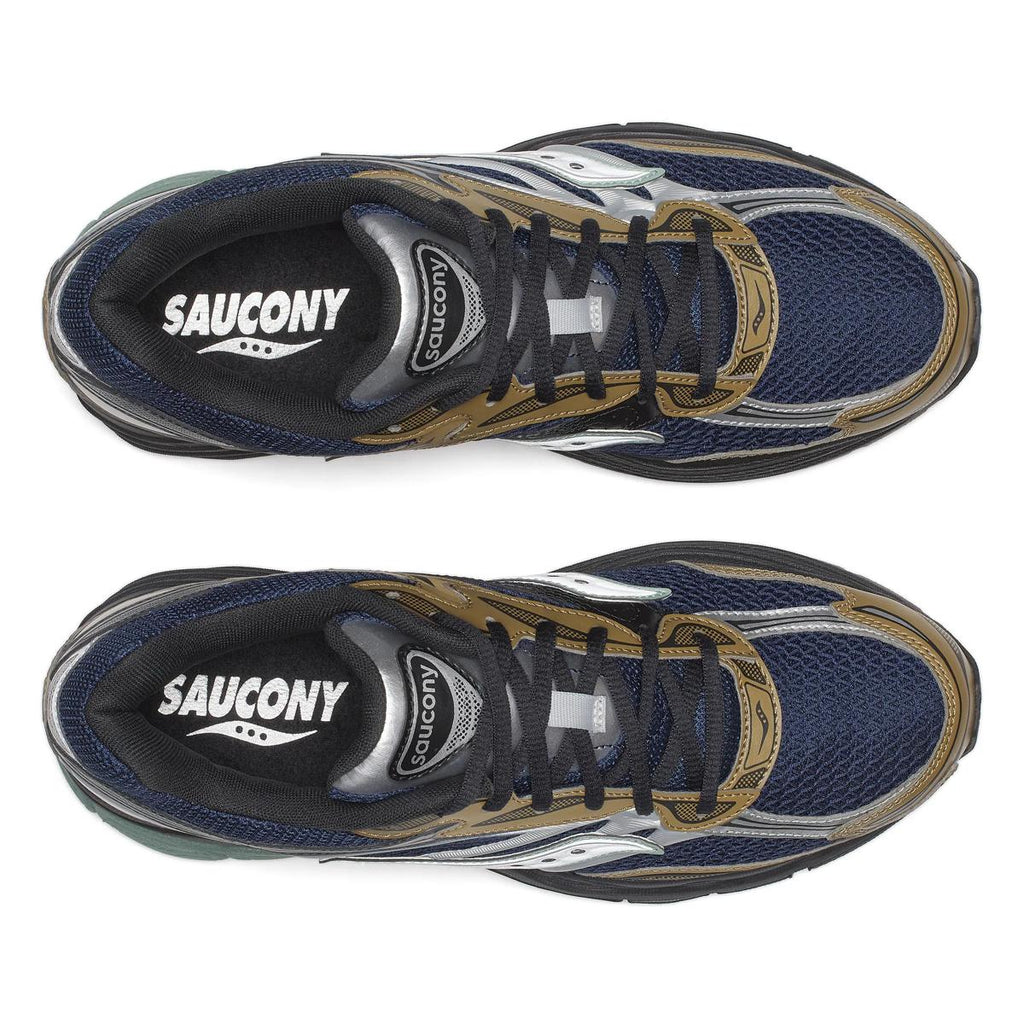 Saucony ProGrid Omni 9 — Marine / Marron / Vert