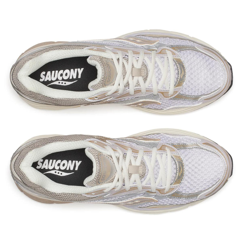 Saucony ProGrid Omni 9 — Crème / Argent