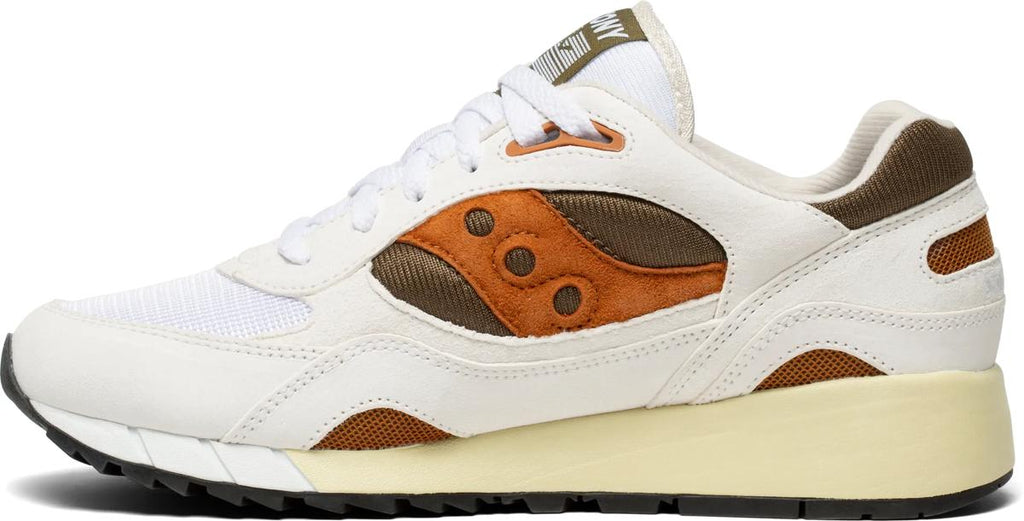 Saucony Shadow 6000 — Blanc / Orange / Marron