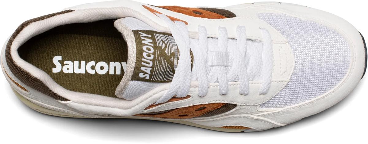 Saucony Shadow 6000 — Blanc / Orange / Marron