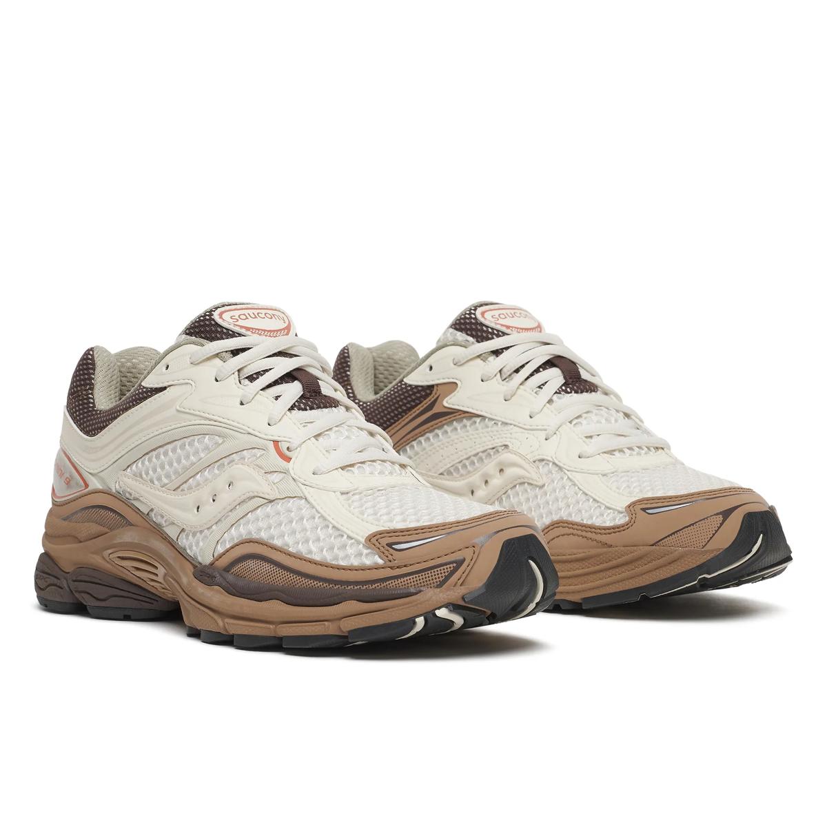 Saucony ProGrid Omni 9 — Crème / Marron