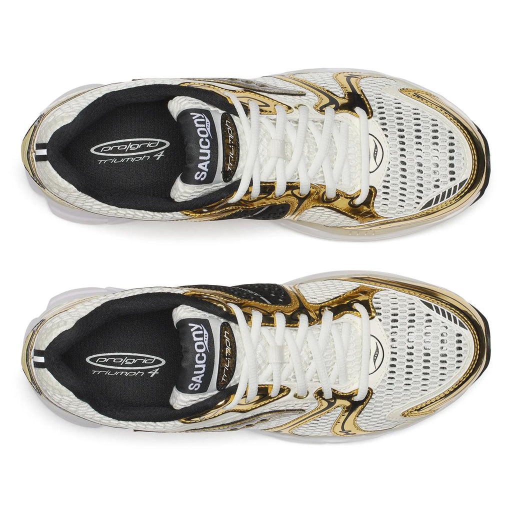Saucony ProGrid Triumph 4 — Blanc / Or