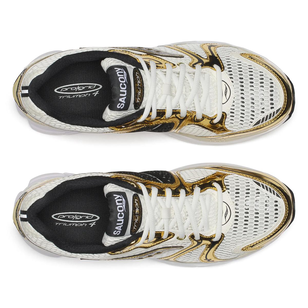 Saucony ProGrid Triumph 4 — Blanc / Or