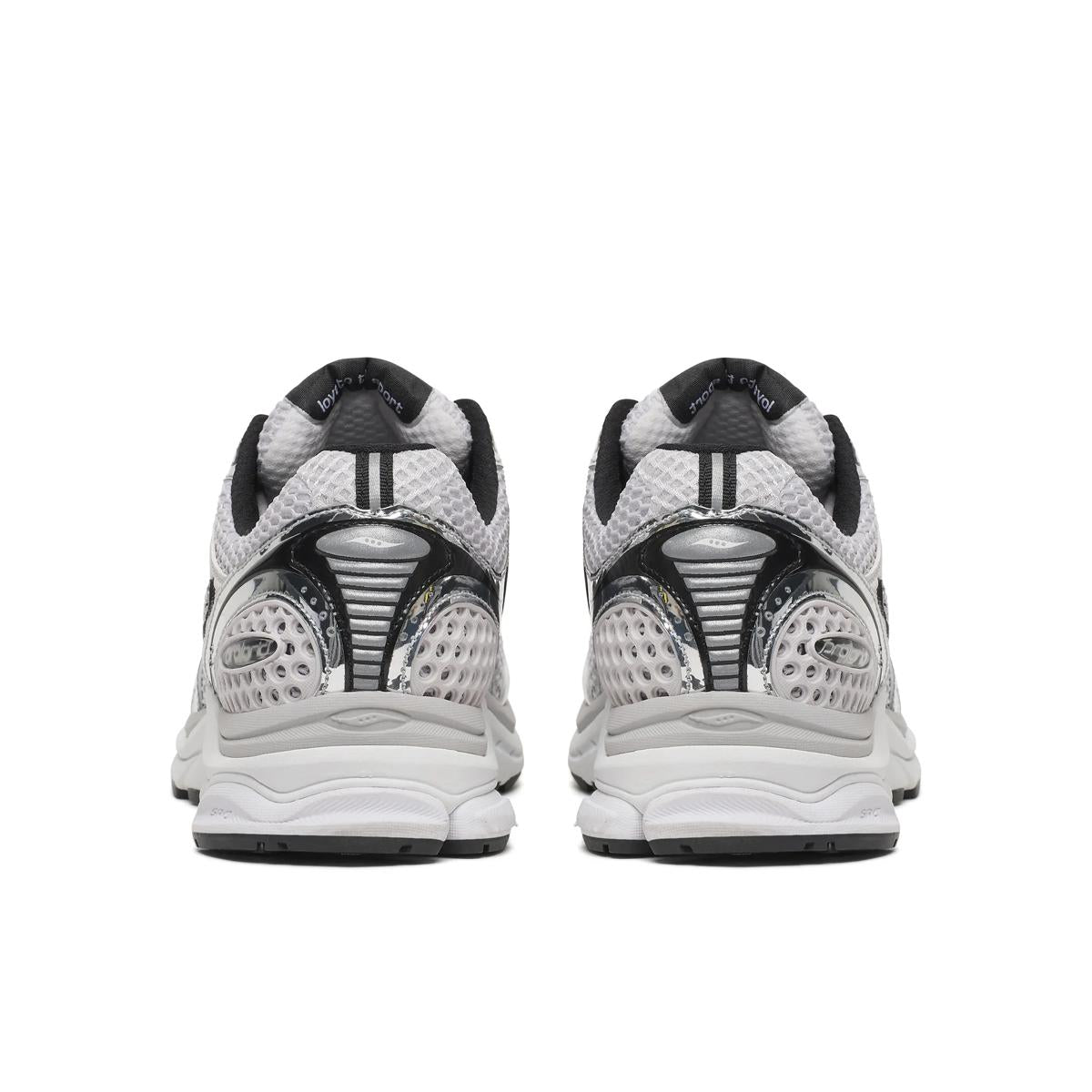 Saucony ProGrid Triumph 4 — Blanc / Noir / Argent