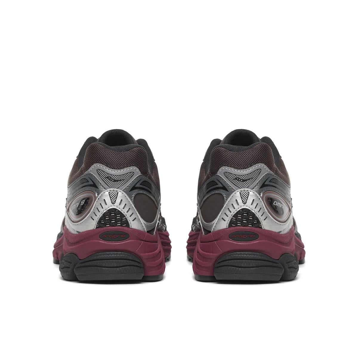 Saucony ProGrid Omni 9 — Noir / Bordeaux