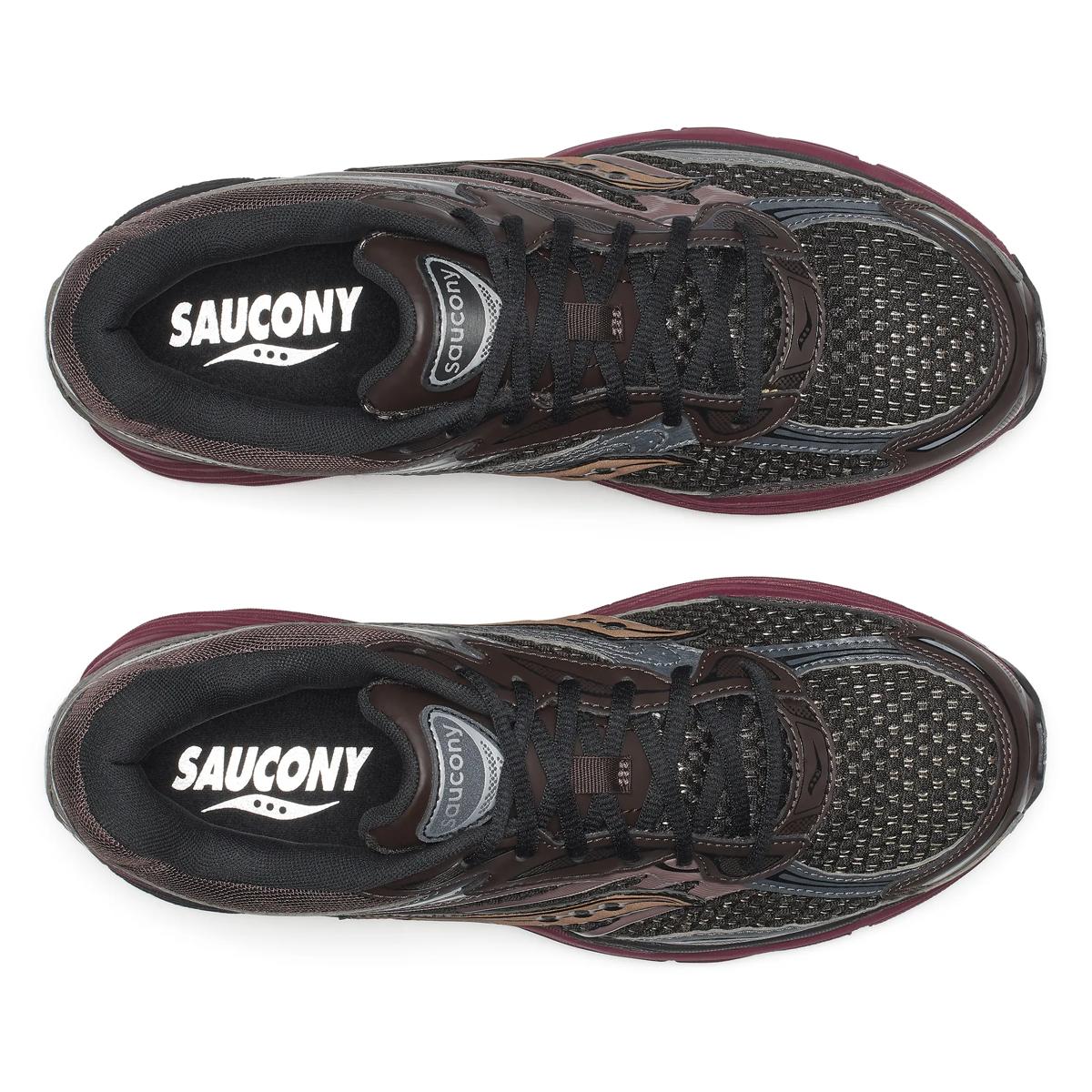Saucony ProGrid Omni 9 — Noir / Bordeaux