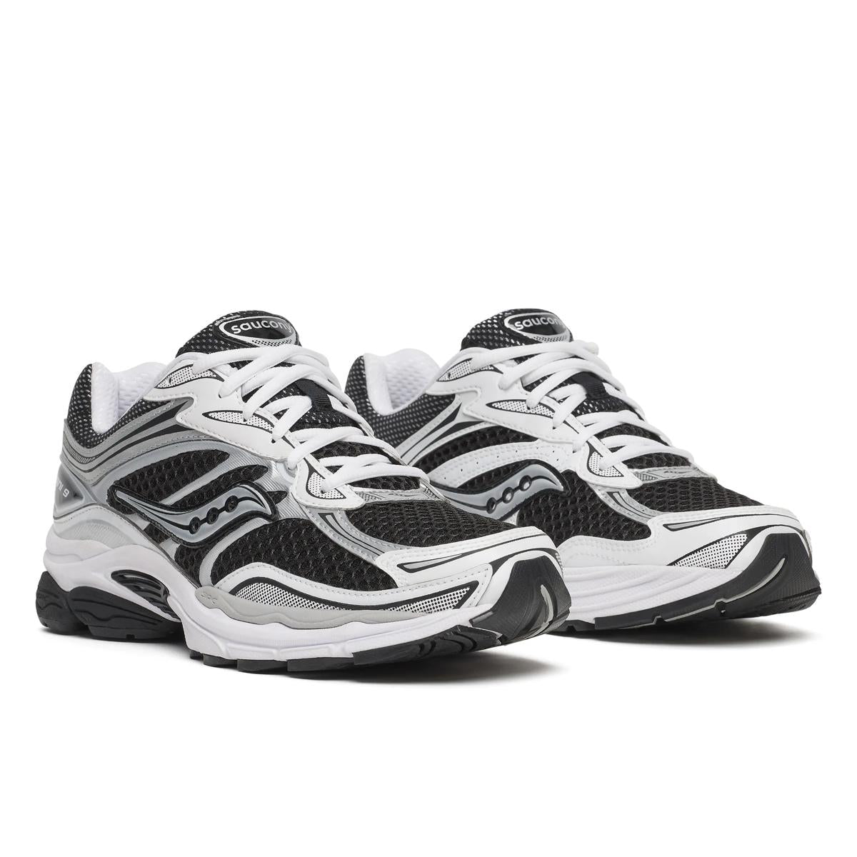 Saucony ProGrid Omni 9 — Blanc / Noir / Argent