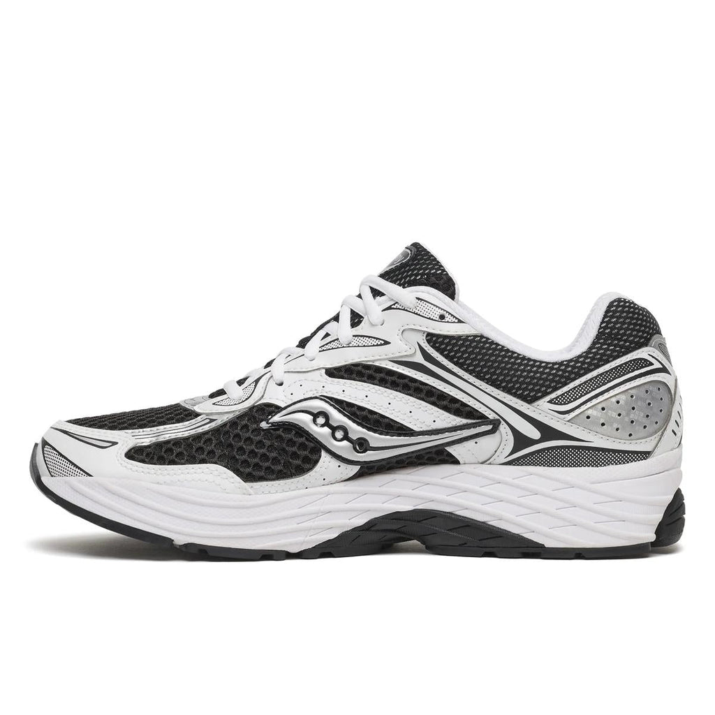 Saucony ProGrid Omni 9 — Blanc / Noir / Argent