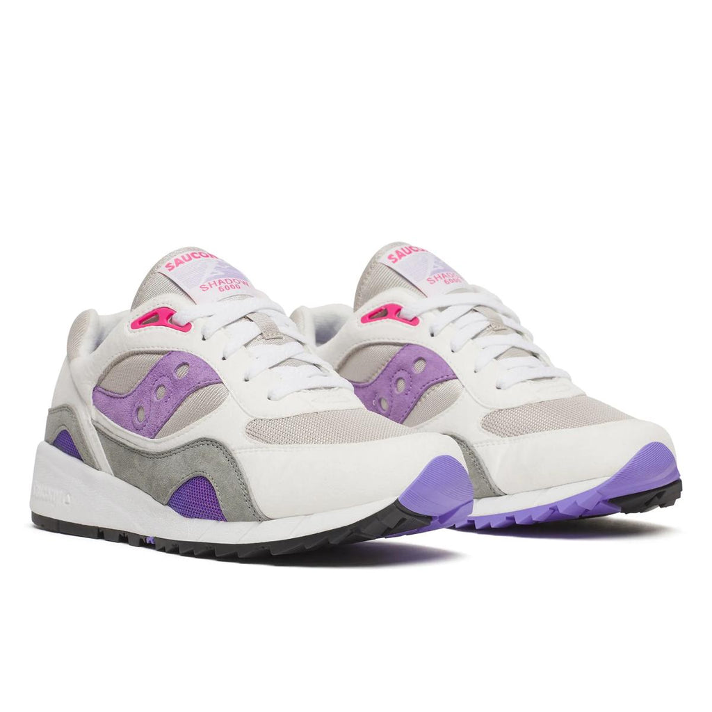Saucony Shadow 6000 — Blanc / Gris / Violet