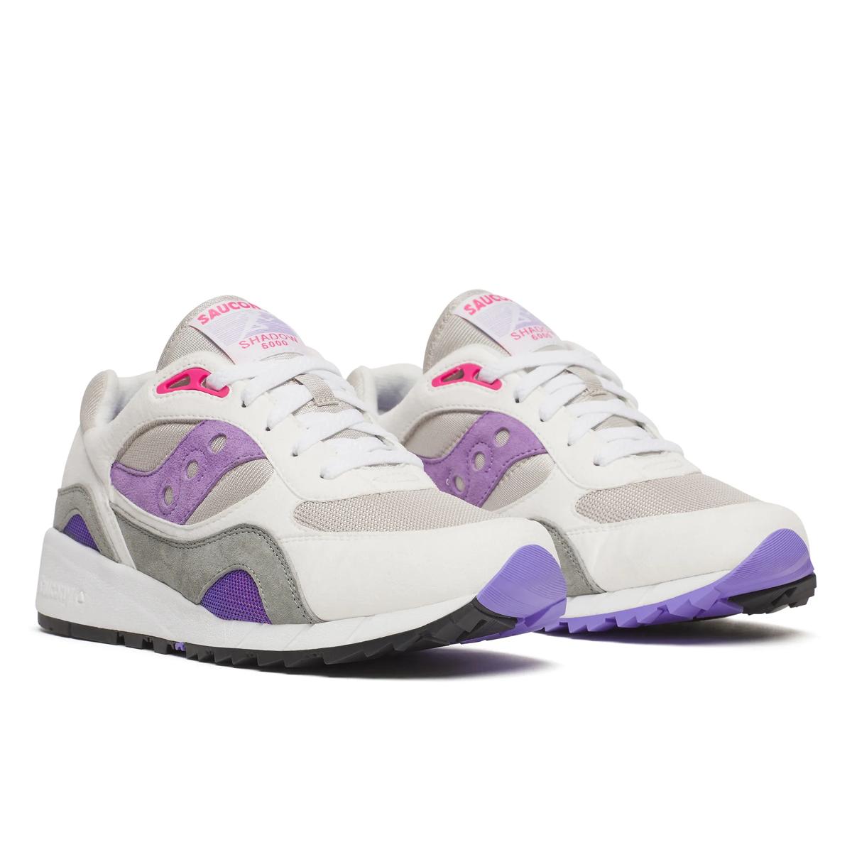 Saucony Shadow 6000 — Blanc / Gris / Violet