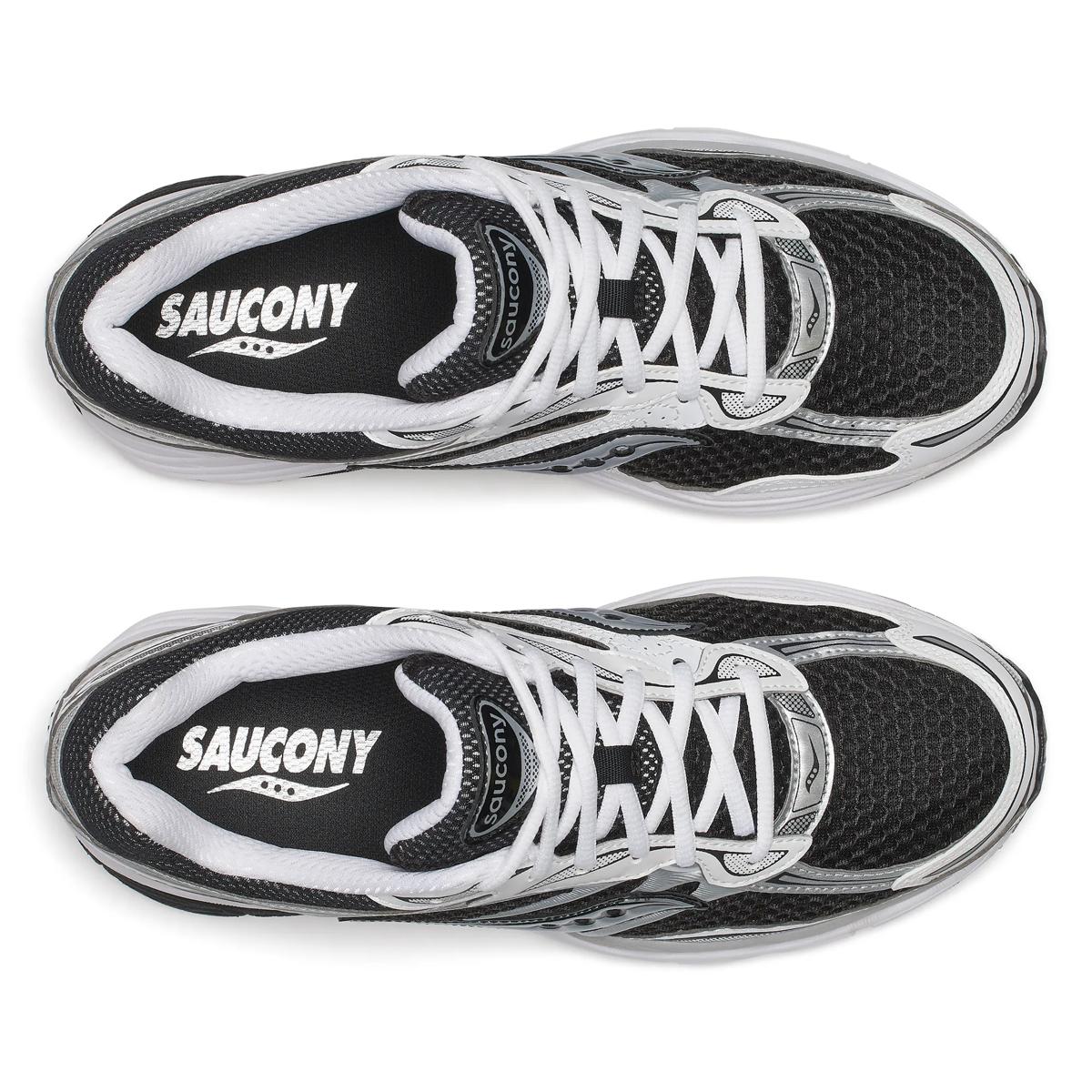 Saucony ProGrid Omni 9 — Blanc / Noir / Argent