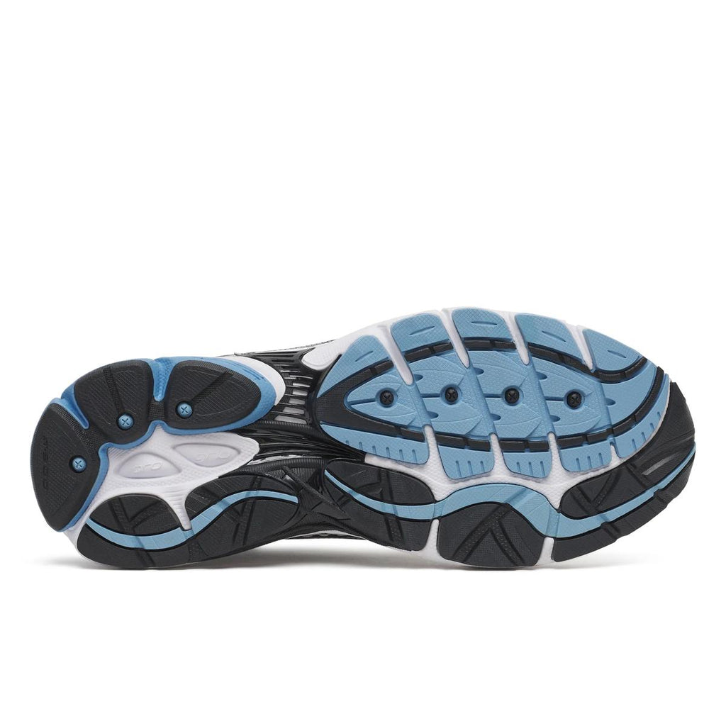 Saucony ProGrid Omni 9 — Argent / Bleu ciel