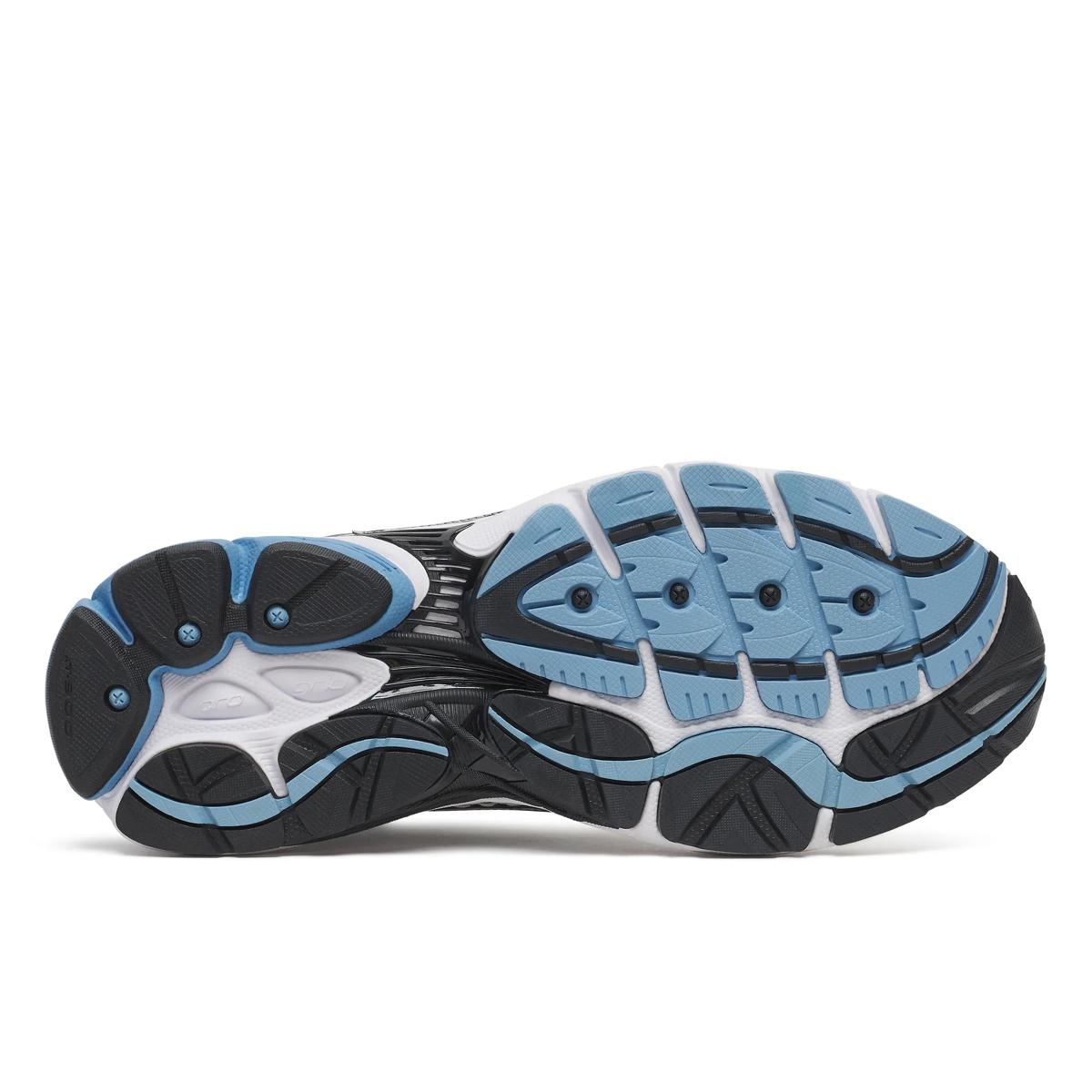 Saucony ProGrid Omni 9 — Argent / Bleu ciel