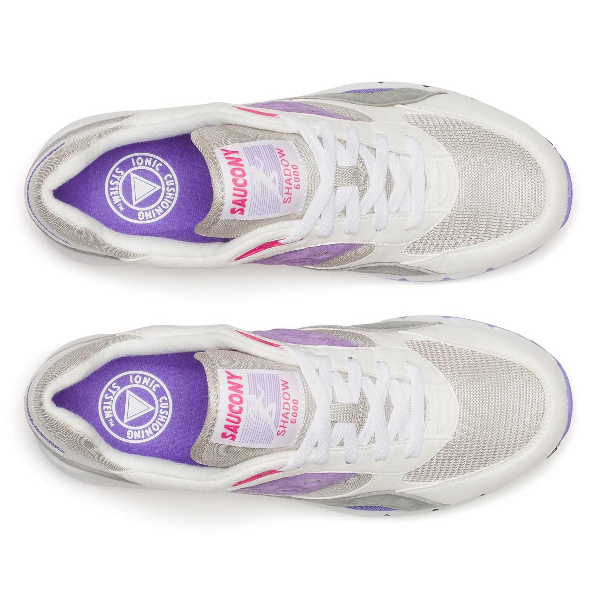 Saucony Shadow 6000 — Blanc / Gris / Violet