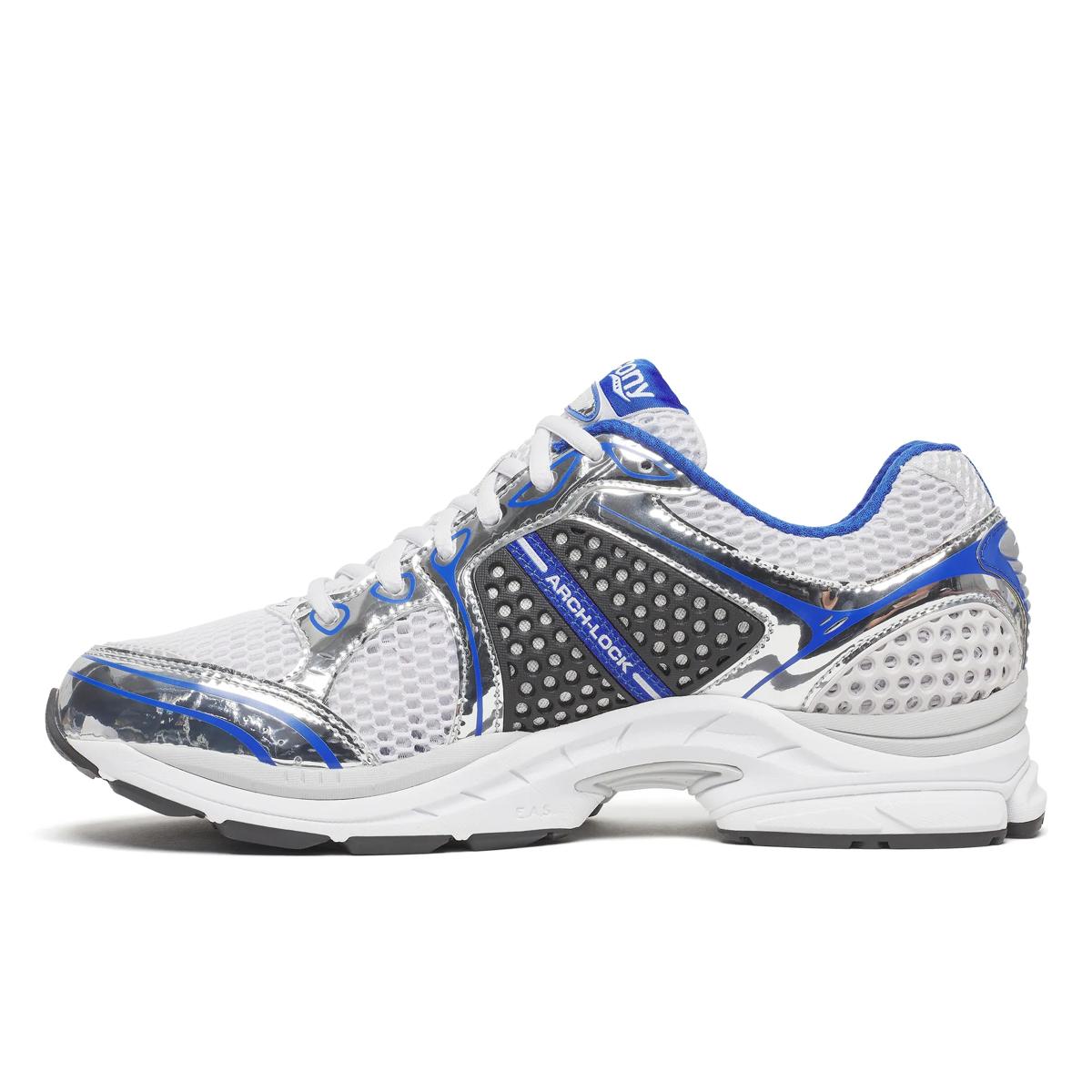Saucony ProGrid Triumph 4 — Blanc / Bleu