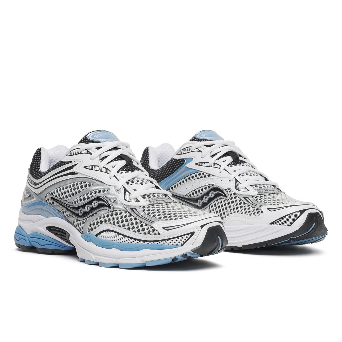 Saucony ProGrid Omni 9 — Argent / Bleu ciel