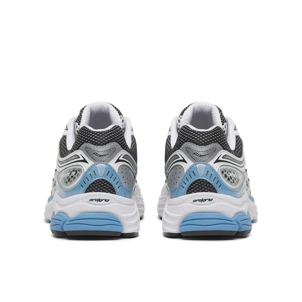 Saucony ProGrid Omni 9 — Argent / Bleu ciel