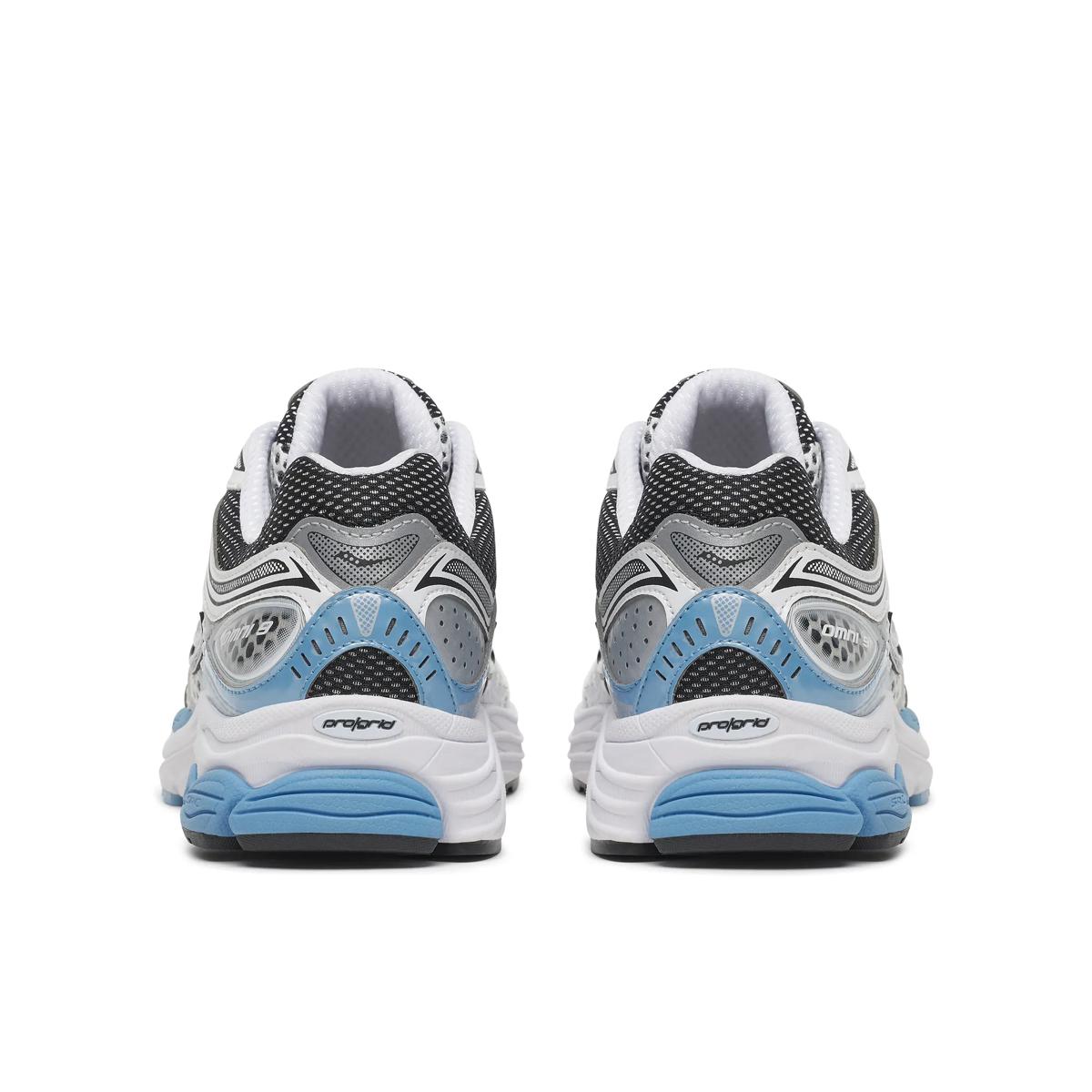 Saucony ProGrid Omni 9 — Argent / Bleu ciel