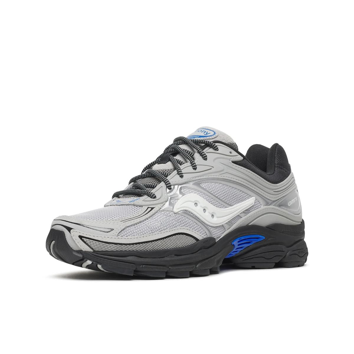 Saucony ProGrid Omni 9 — Gris / Bleu roi