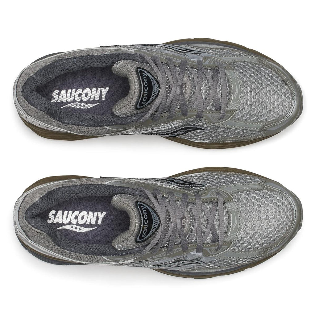 Saucony ProGrid Omni 9 — Argent / Kaki