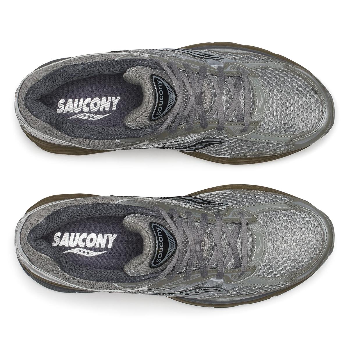 Saucony ProGrid Omni 9 — Argent / Kaki