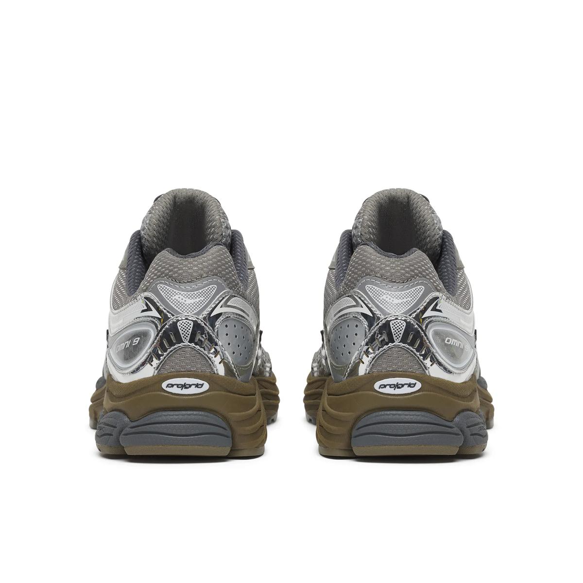 Saucony ProGrid Omni 9 — Argent / Kaki