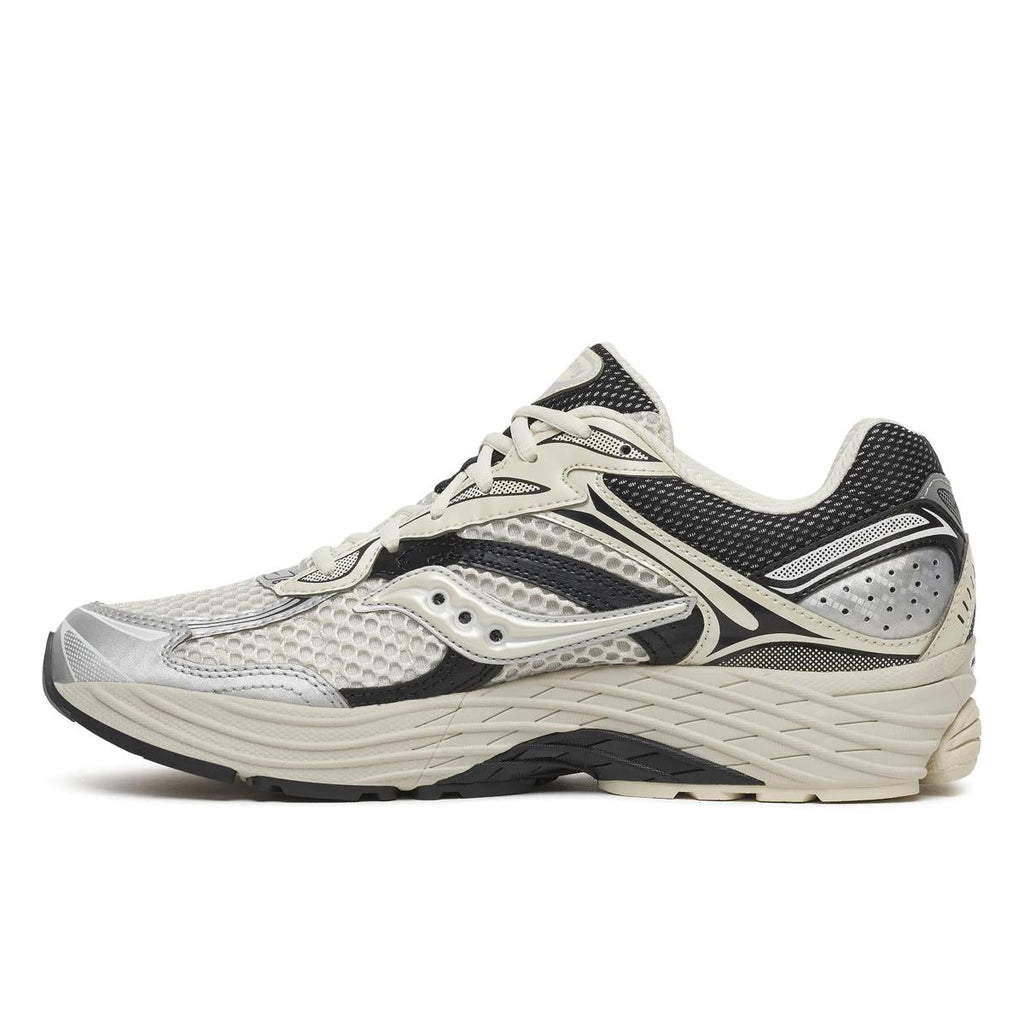 Saucony ProGrid Omni 9 — Crème / Argent / Noir