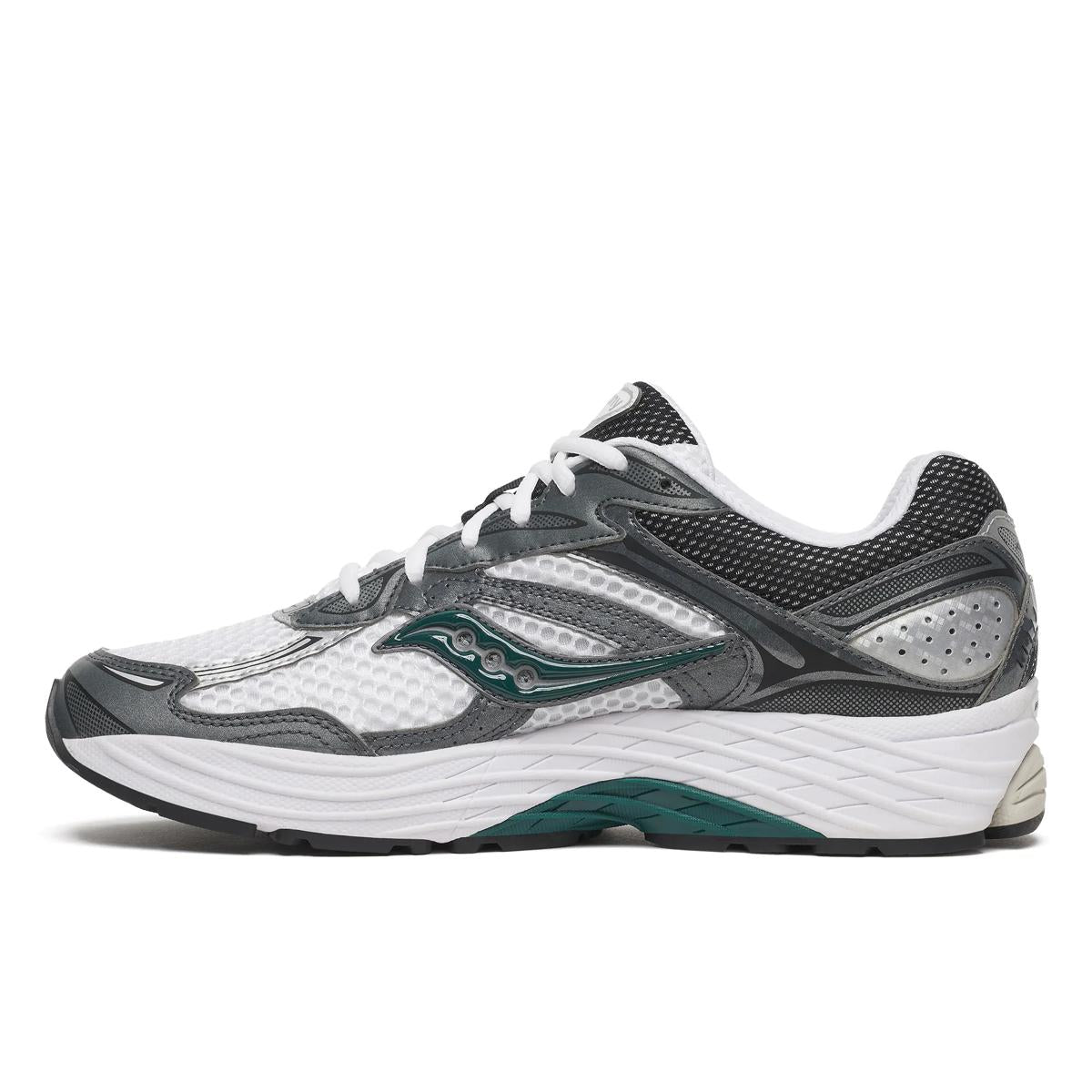 Saucony ProGrid Omni 9 — Blanc / Vert forêt
